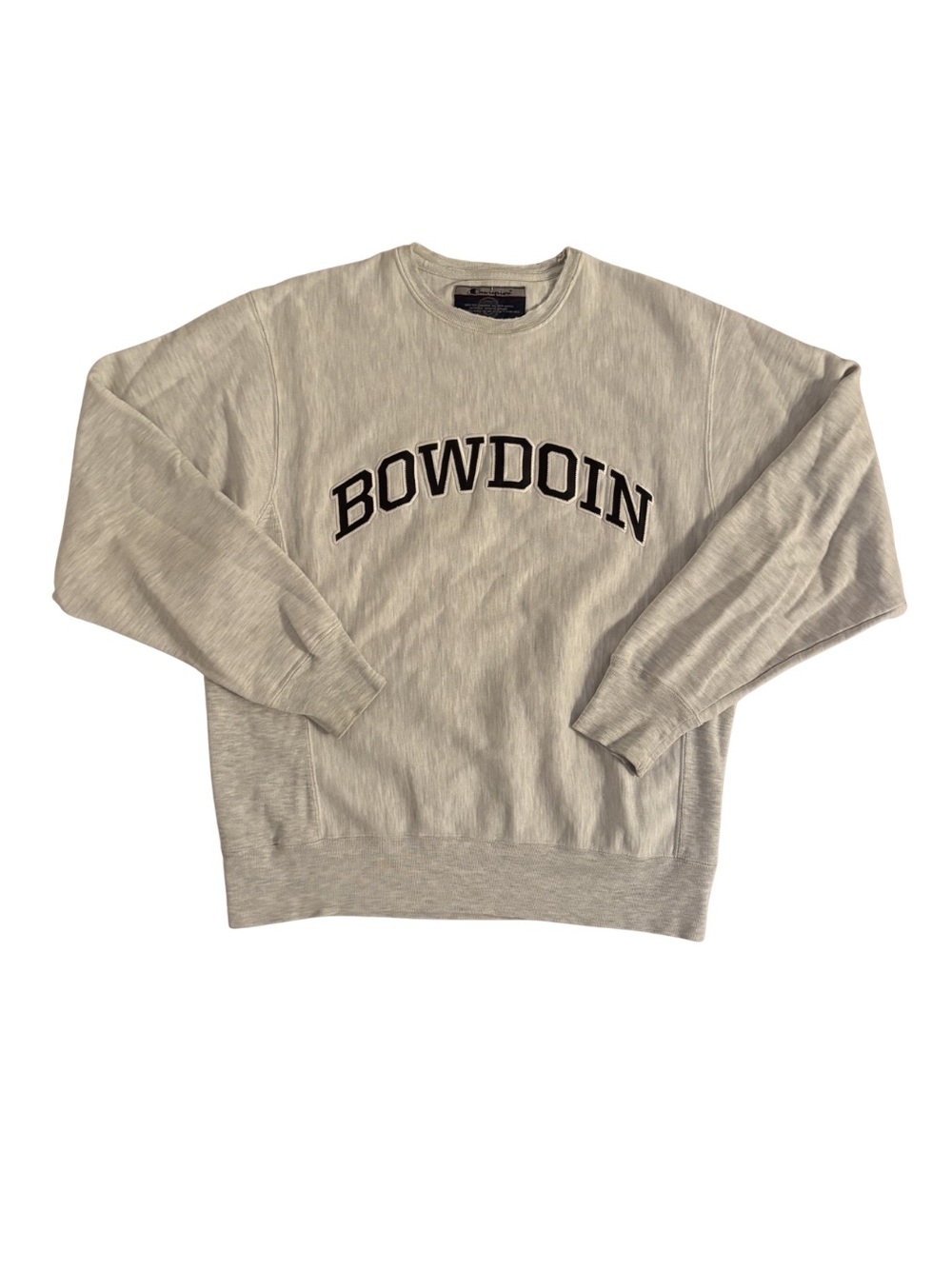 Champion Varsity “Bowdoin” Grey Sweater